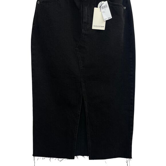 NWT Industry Republic Clothing Black Denim Skirt Women’s Size 6 - Picture 3 of 6